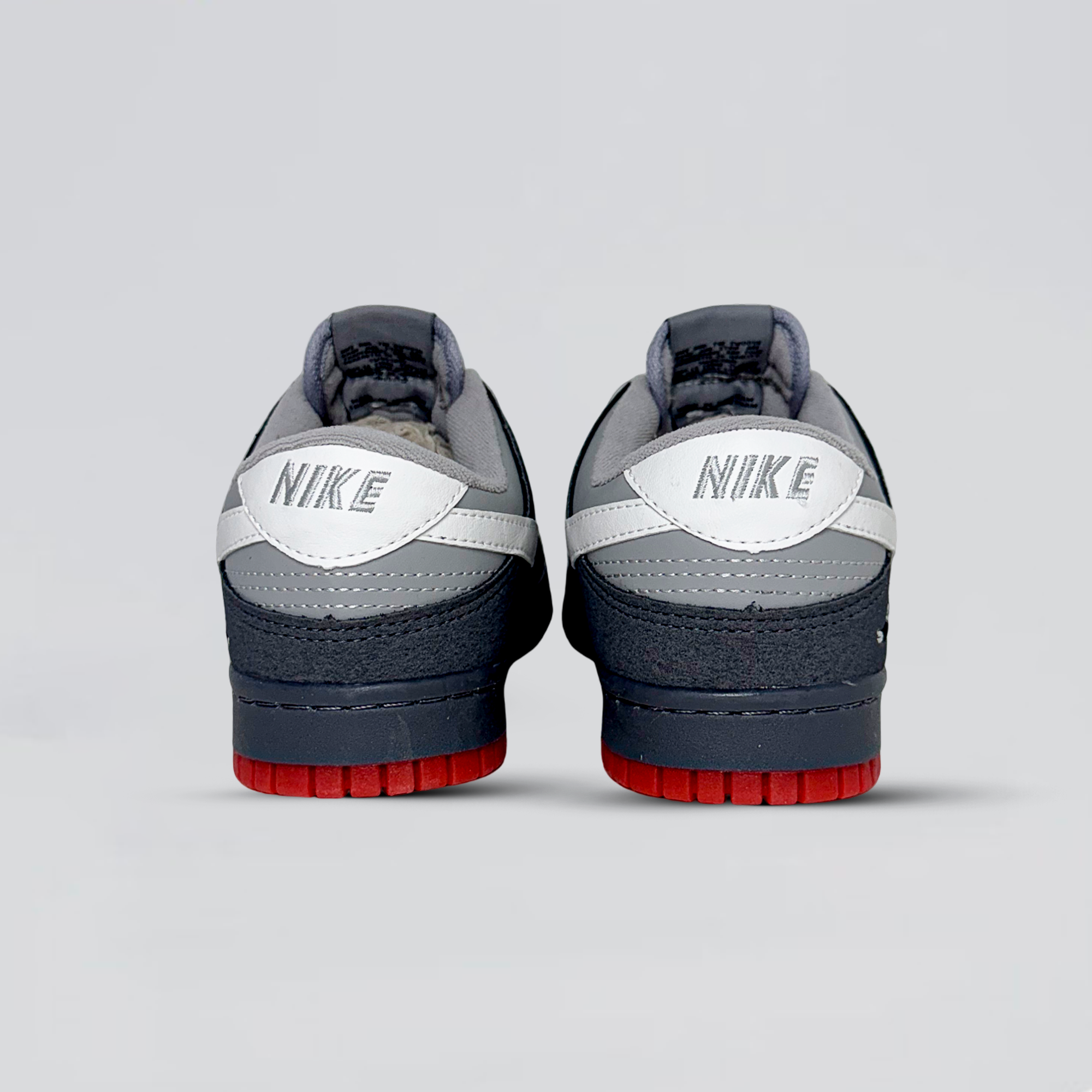 Nk Dunk Bird Cinza Sola Vermelha