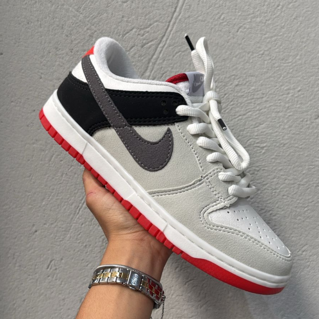 Dk Low Gelo/Preto/Vermelho