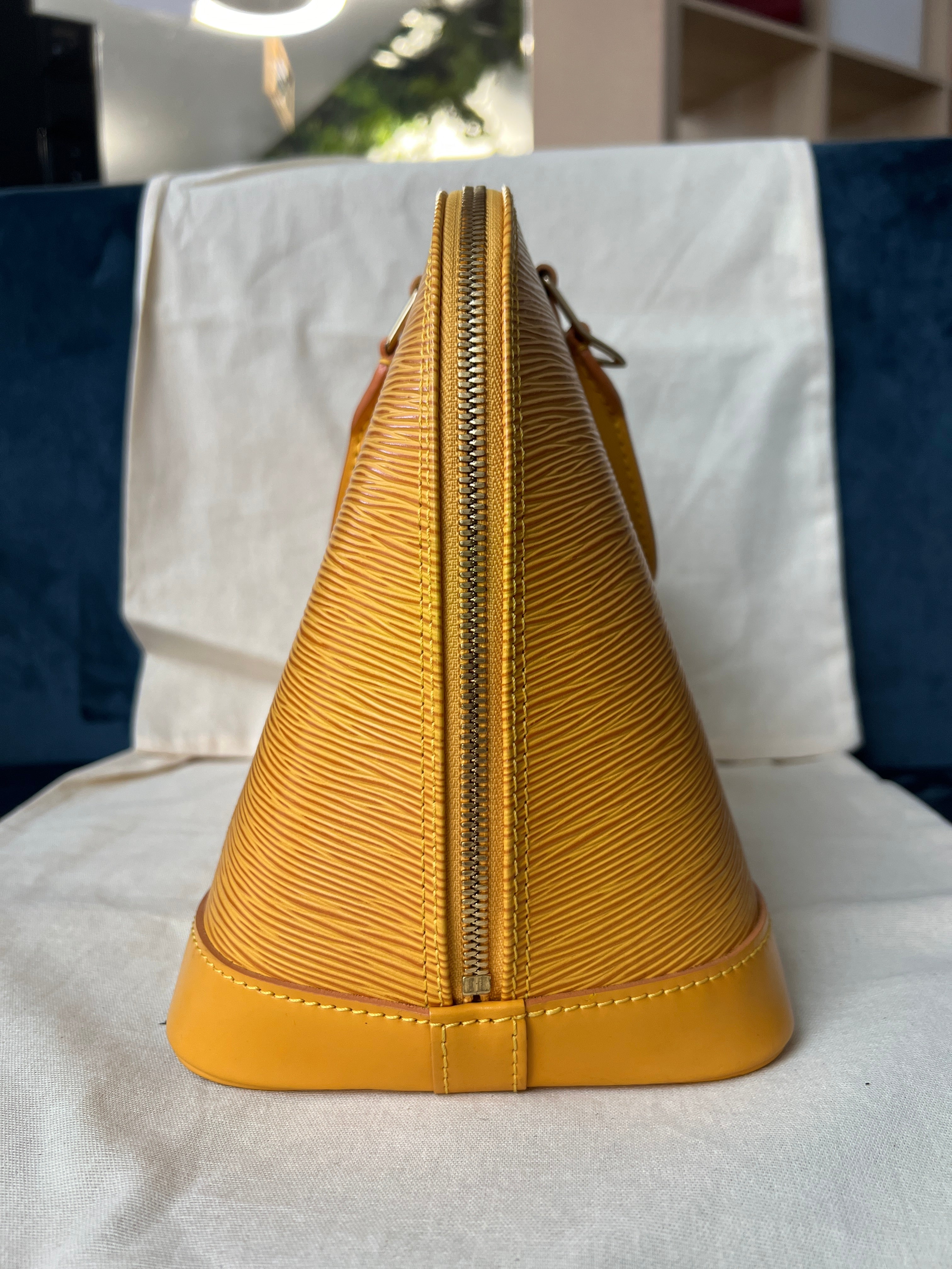 Alma PM in Yellow Epi Leather