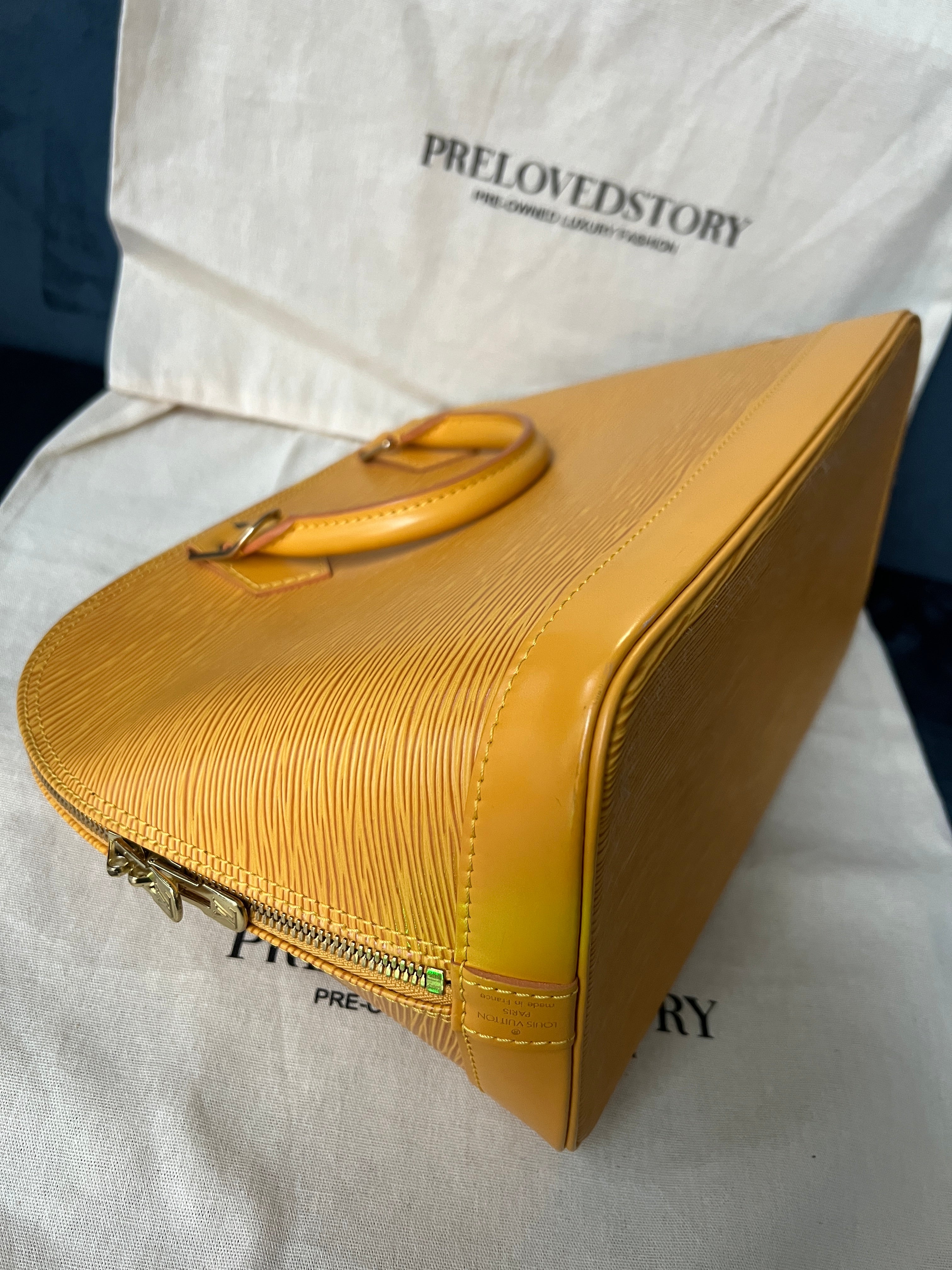 Alma PM in Yellow Epi Leather