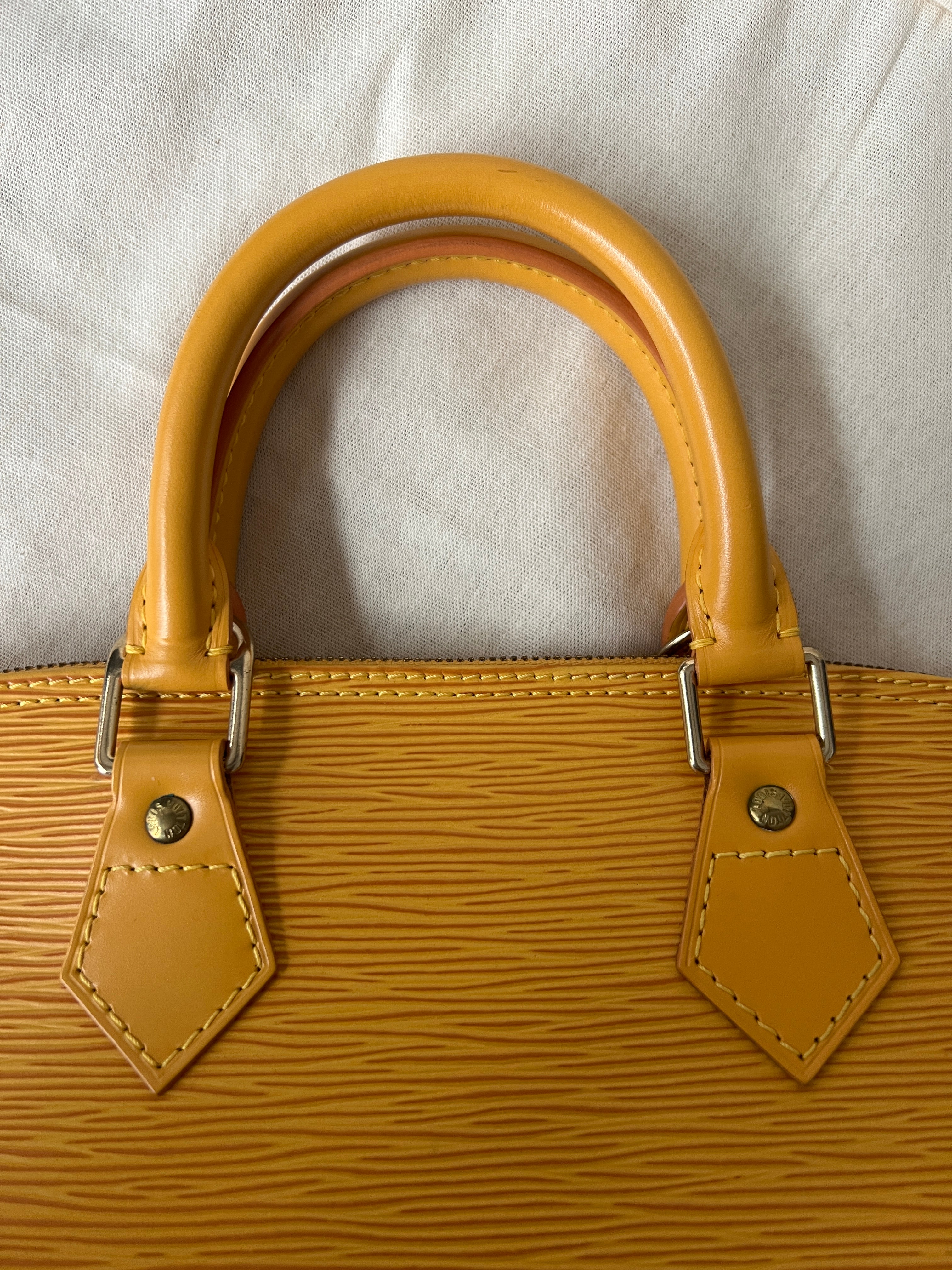 Alma PM in Yellow Epi Leather