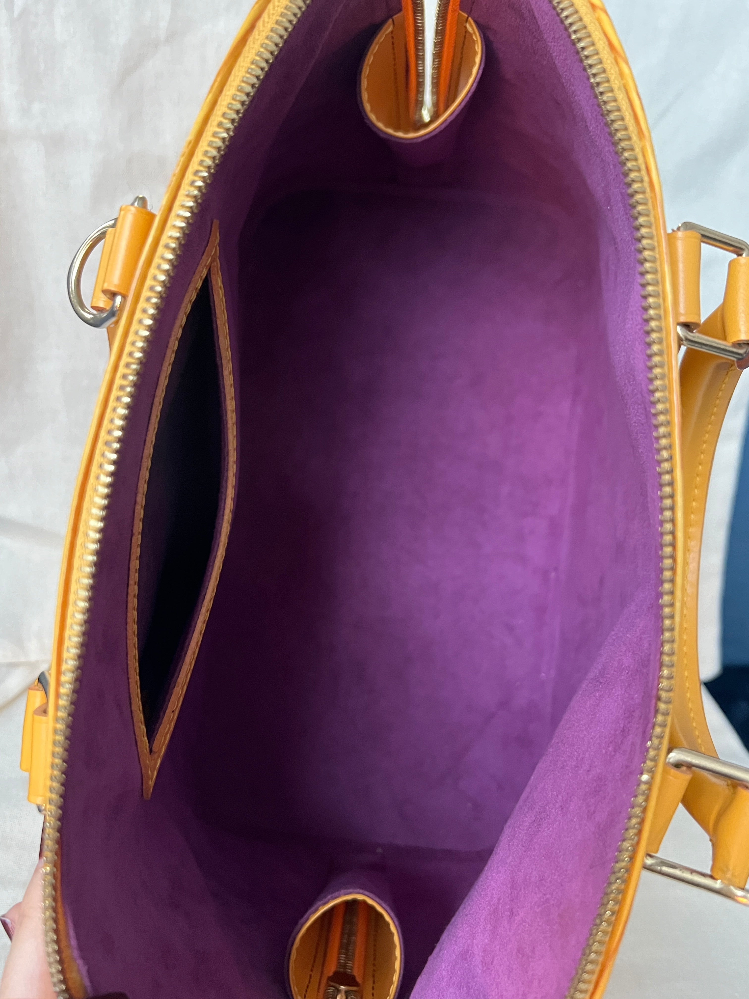 Alma PM in Yellow Epi Leather
