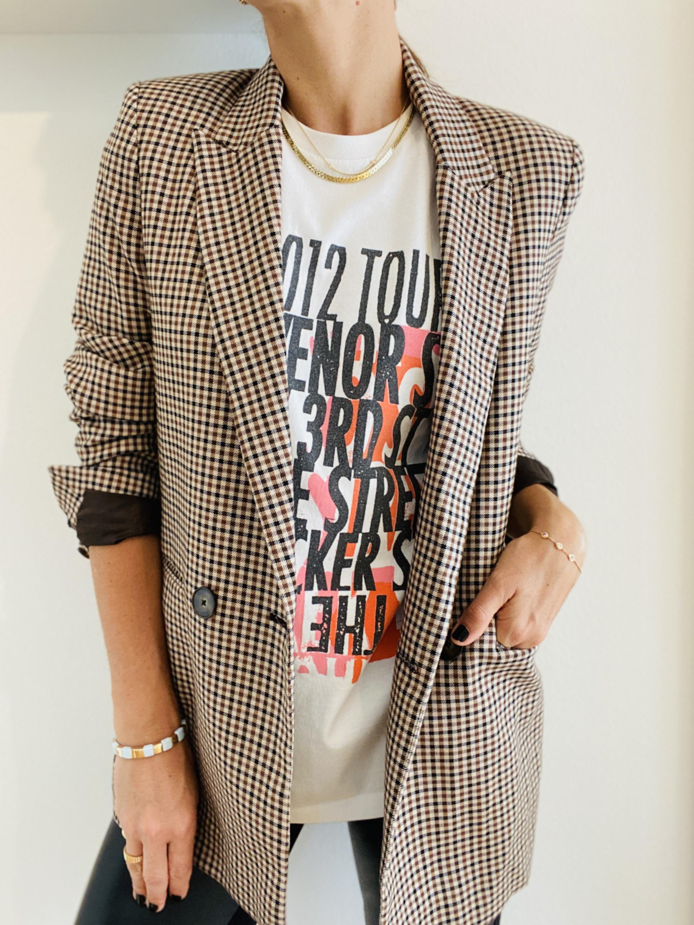 ANINE BING RINGO STREETS TEE - SIZE S