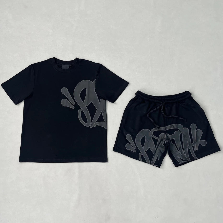Conjunto Camiseta e Bermuda Moletom Syna World Streetwear