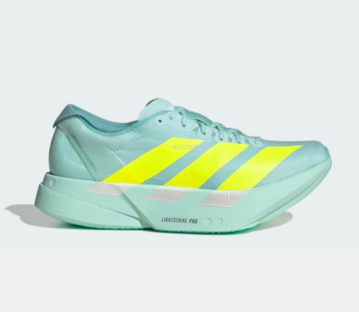 Adds Adizero Adios Pro 4 Flash Aqua / Lucid Lemon