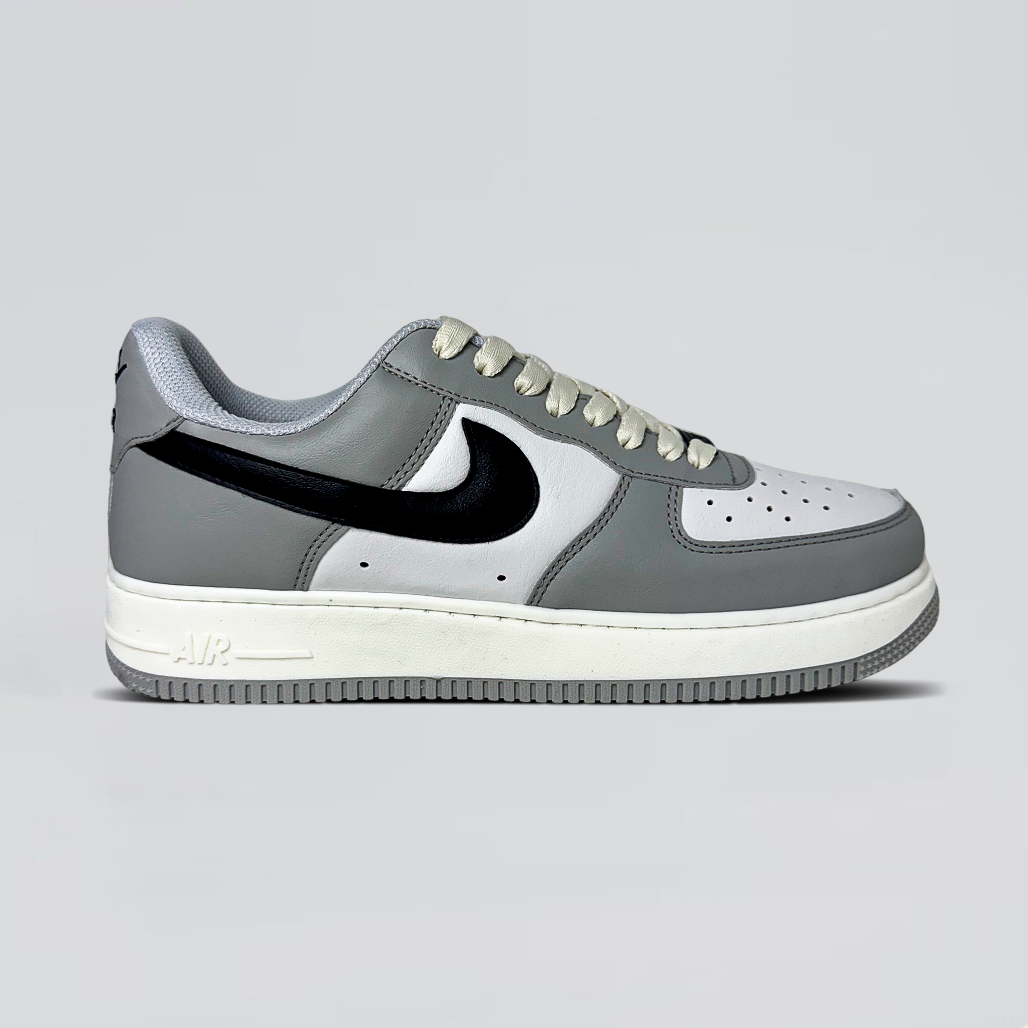 AF1 Cinza/Branco/Preto
