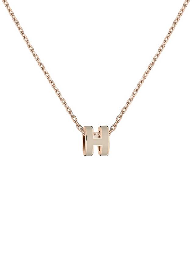 24Ss Hermes Pop-Ache Mini Necklace Pendant Mini Pop H New Gold New Gold Stk