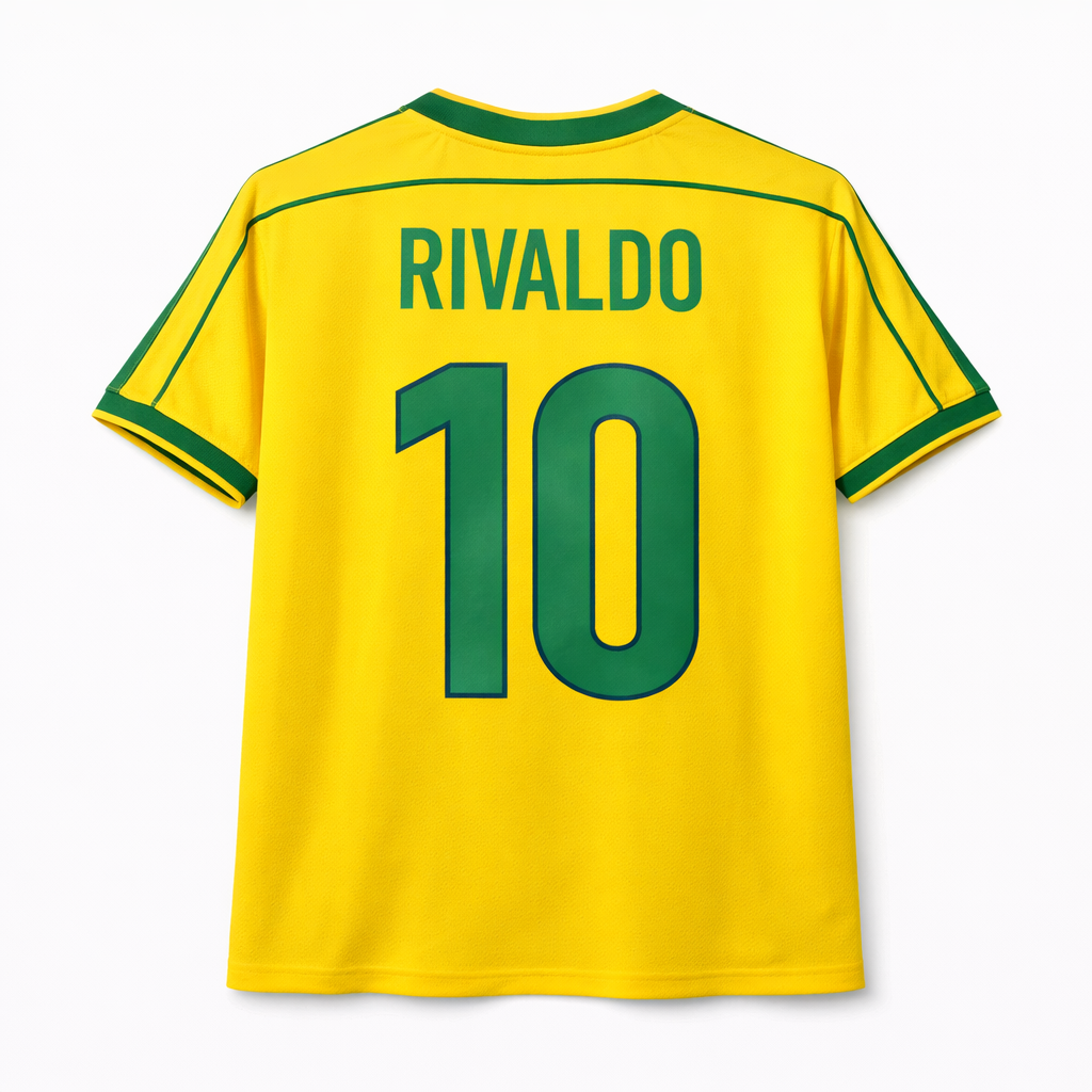CAMISA BRASIL RETRÔ RIVALDO (COPA 1998)