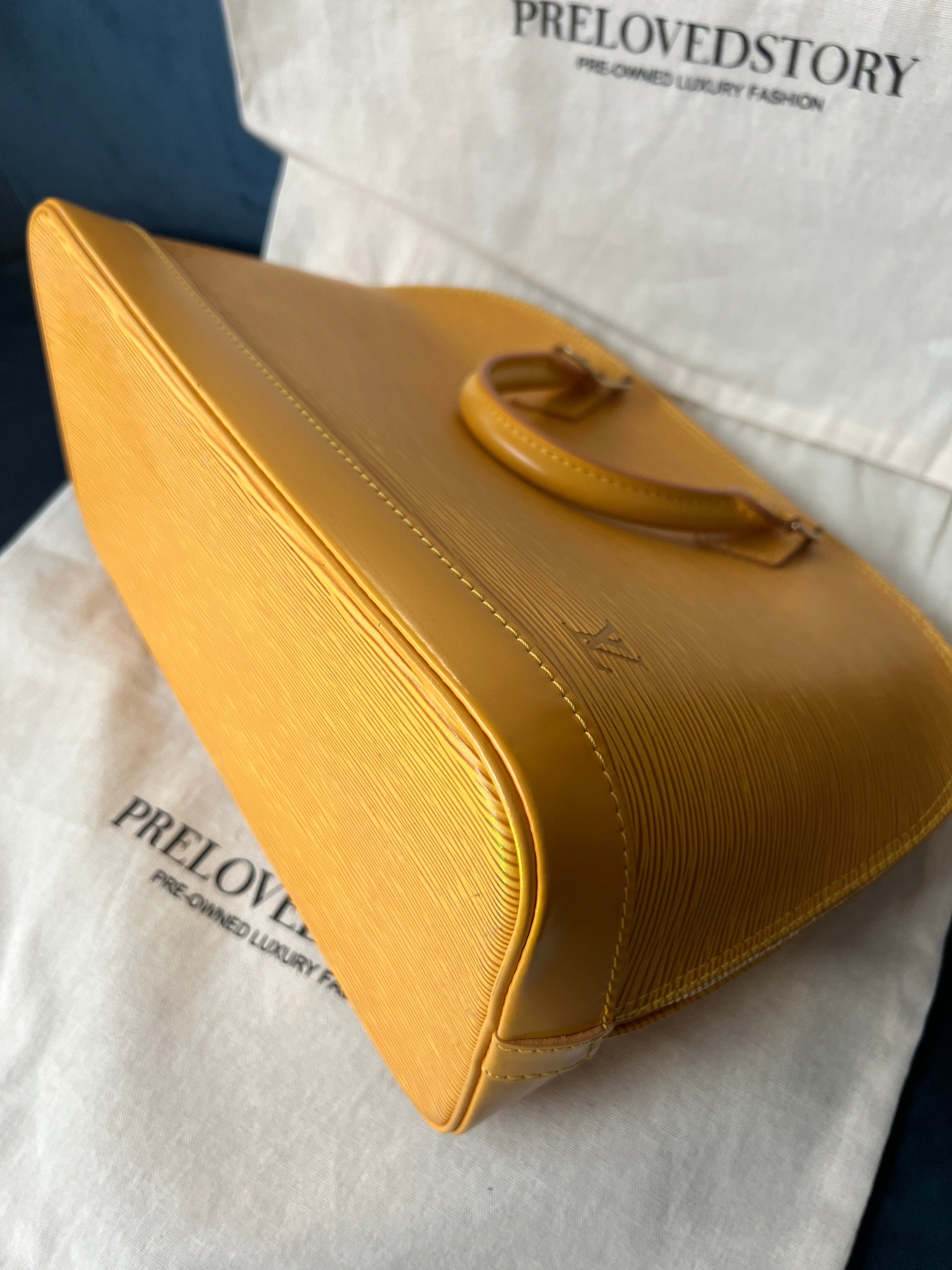 Alma PM in Yellow Epi Leather