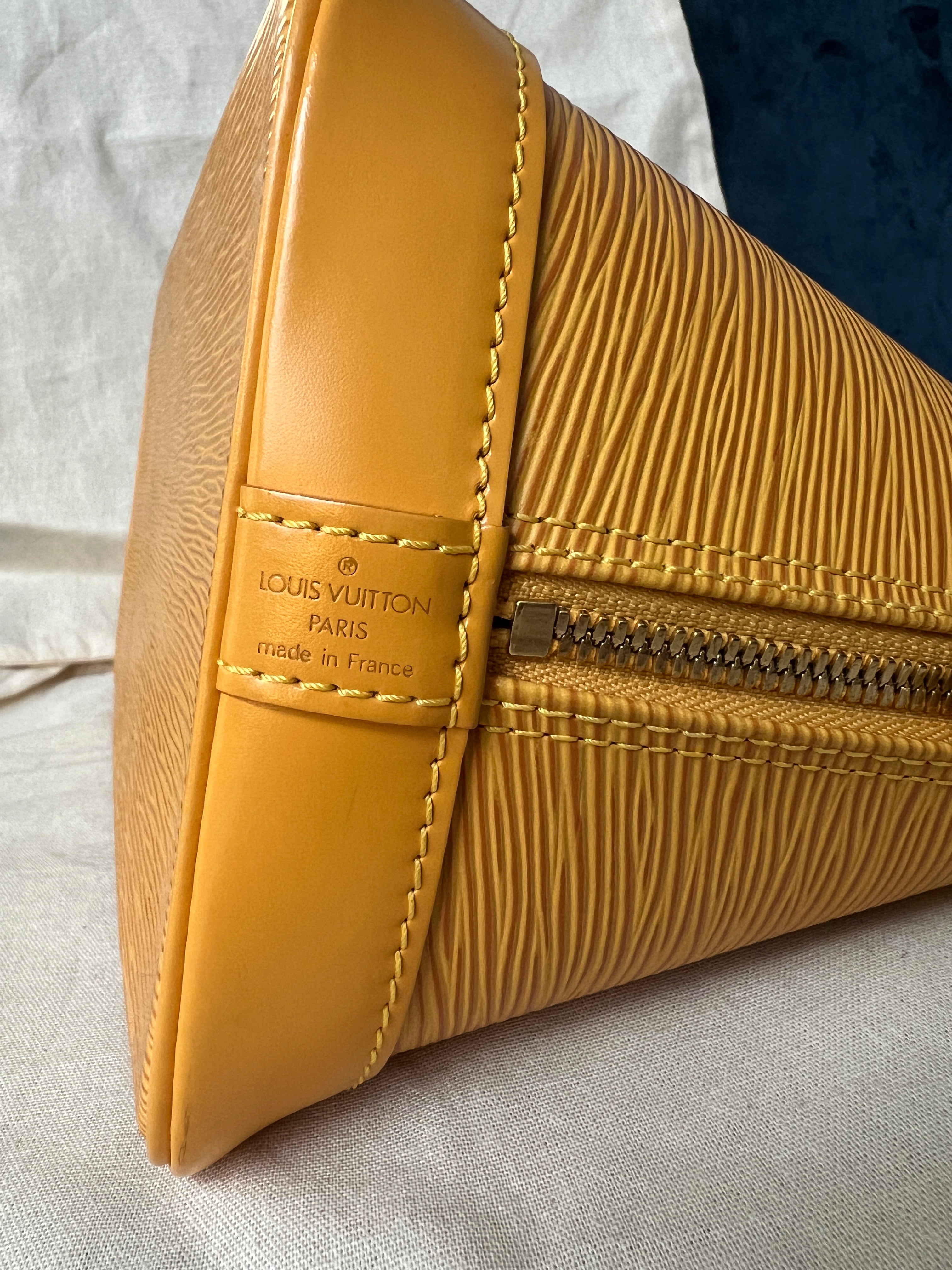 Alma PM in Yellow Epi Leather