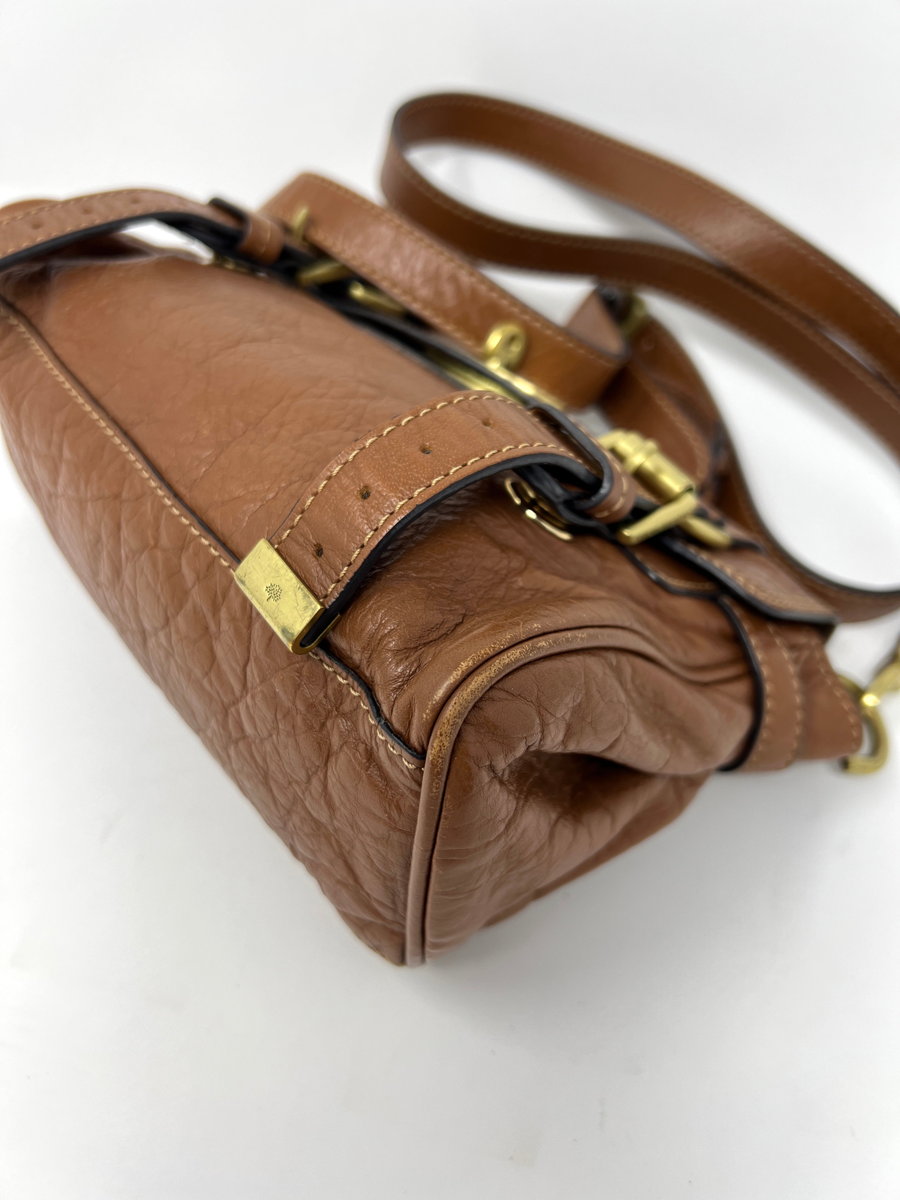 Alexa Mini Tan Buffalo Bag