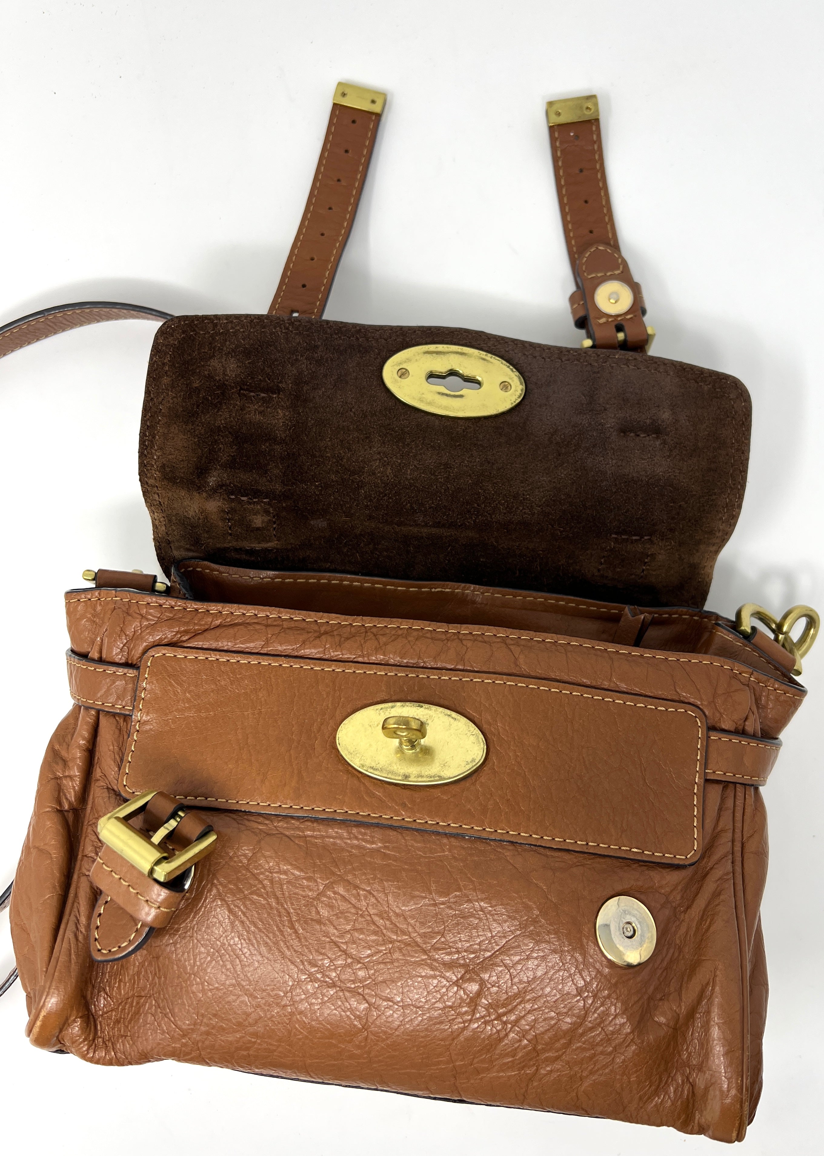 Alexa Mini Tan Buffalo Bag