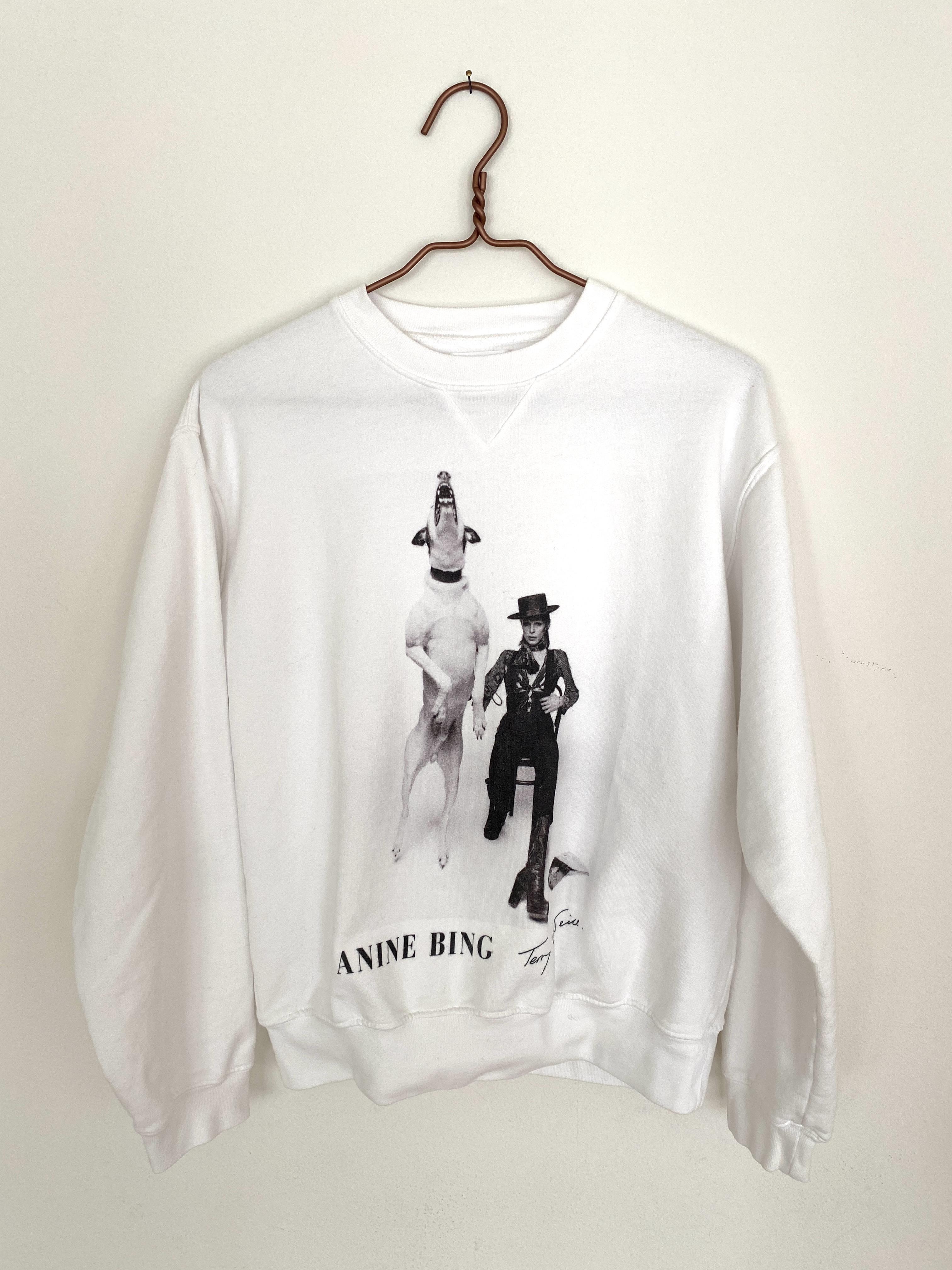 ANINE BING RAMONA SWEATSHIRT AB X TO DAVID BOWIE - SIZE XS