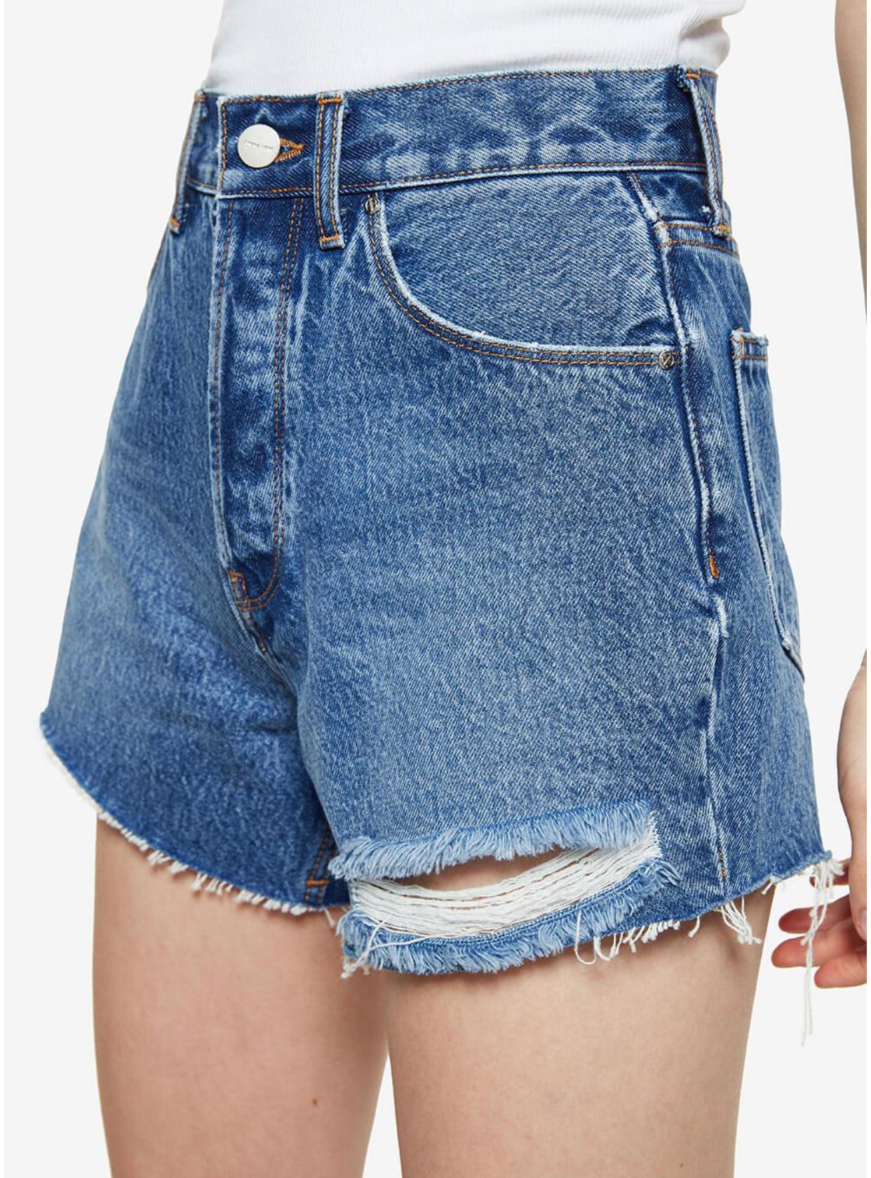 ANINE BING - GINA SHORTS IN "BLUE SEA" - Size 24