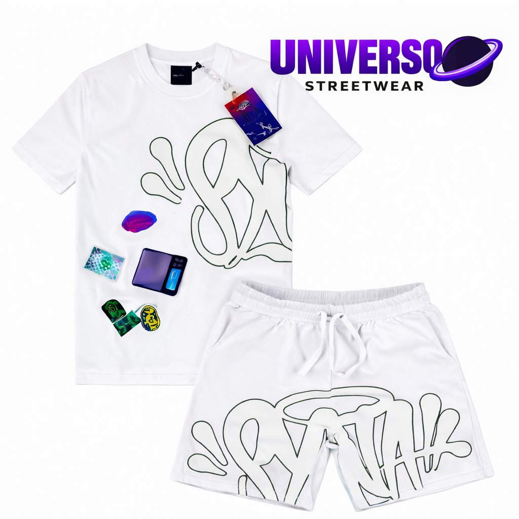 Conjunto Camiseta e Bermuda Syna World BRANCO