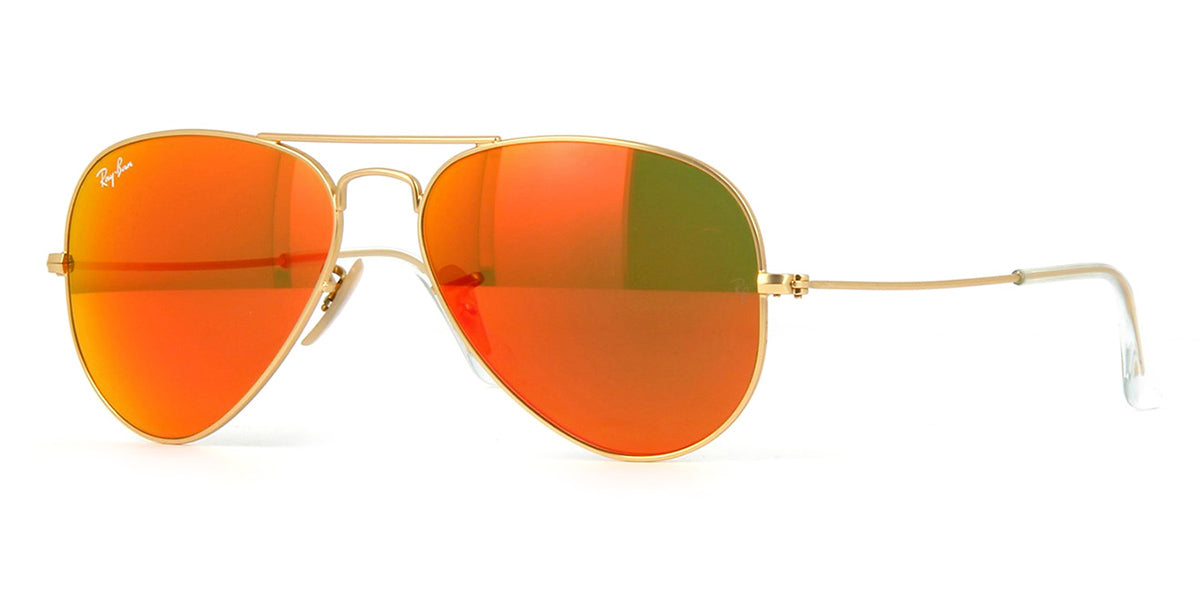 Aviator 3025 112/69 Orange Flash Mirror - As Seen On Charli D'Amelio