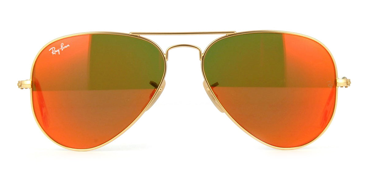 Aviator 3025 112/69 Orange Flash Mirror - As Seen On Charli D'Amelio