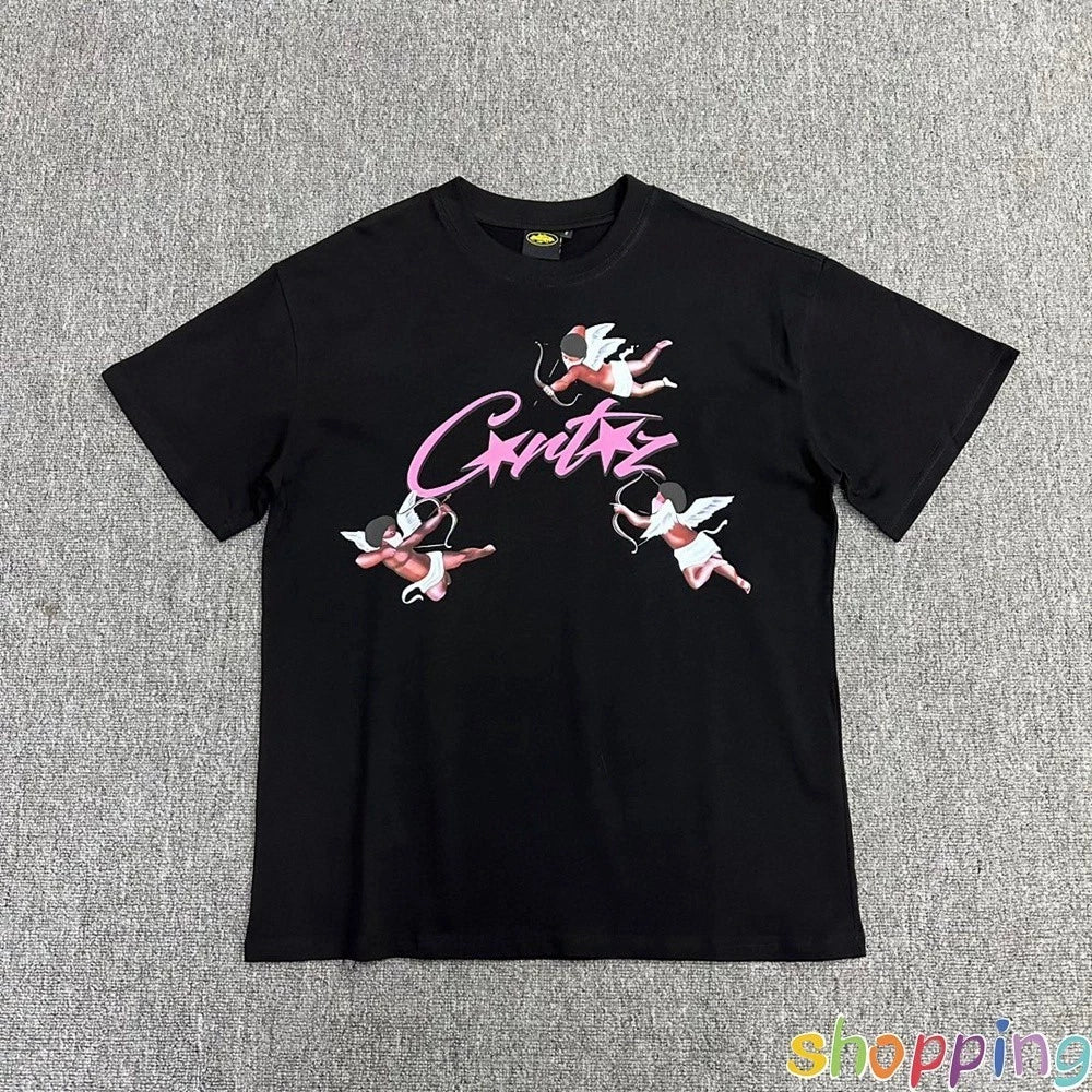 Corteiz Streetwear Crew Neck CUPIDO PRETA