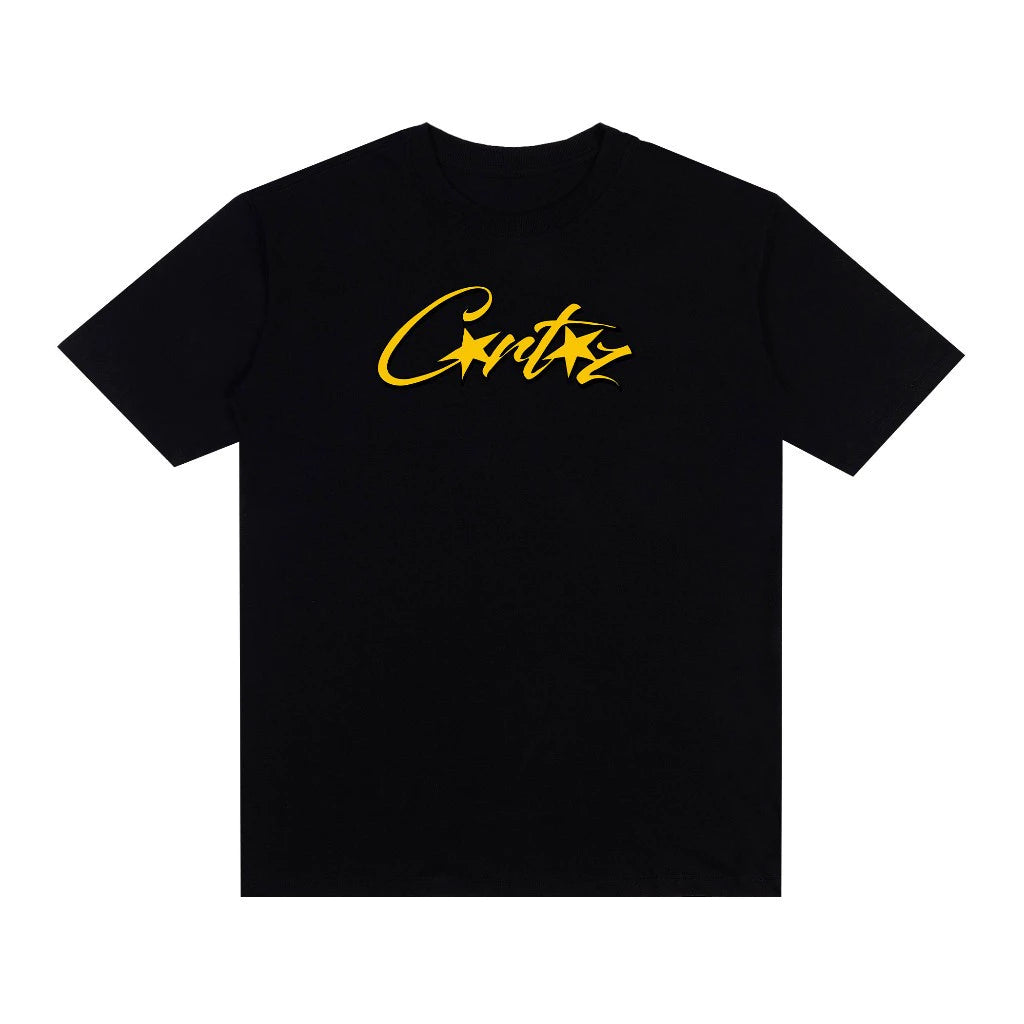 Corteiz Streetwear Crew Neck preta e amarela
